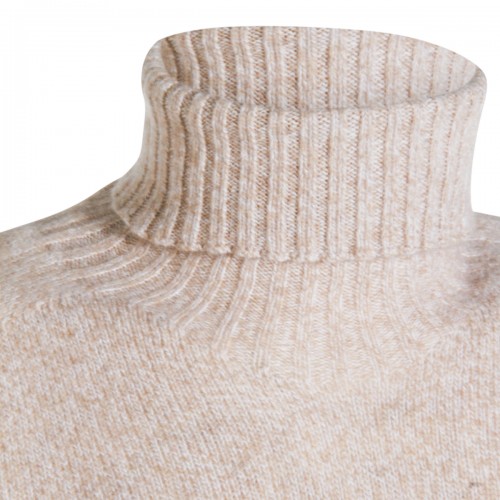 BEIGE WOOL KNITWEAR