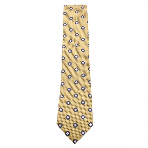 YELLOW SILK TIE