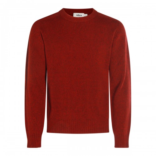 RED WOOL KNITWEAR
