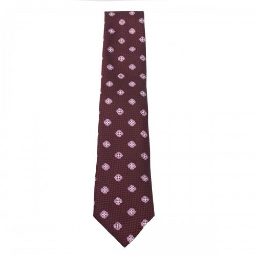 BURGUNDY SILK TIE