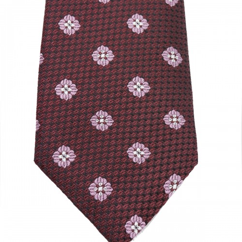 BURGUNDY SILK TIE 2