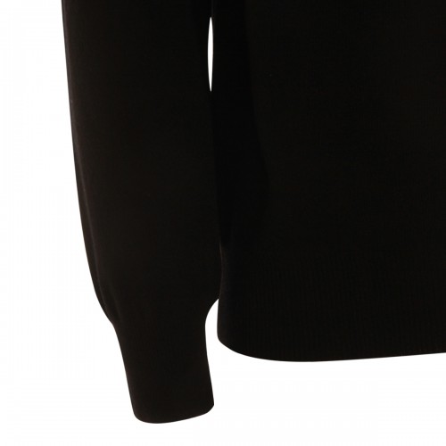 BLACK WOOL KNITWEAR