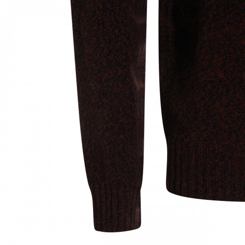 BROWN WOOL KNITWEAR