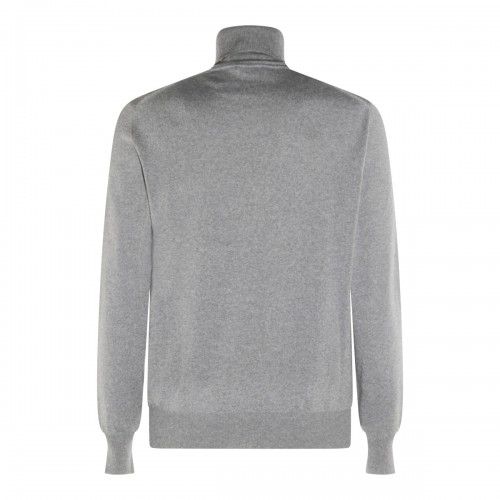 GREY WOOL KNITWEAR