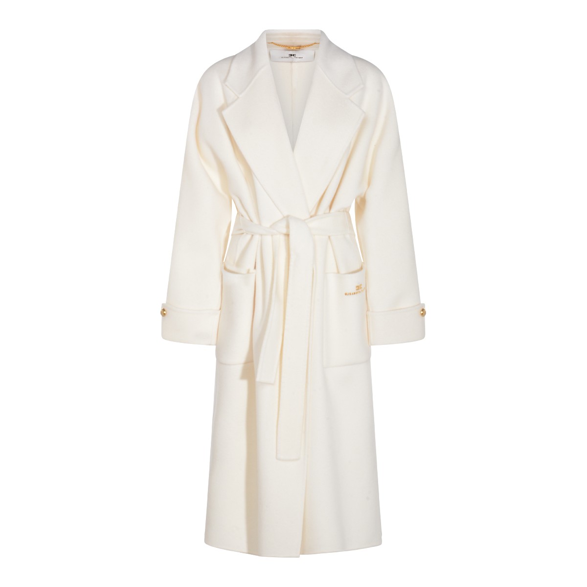 WHITE WOOL COAT