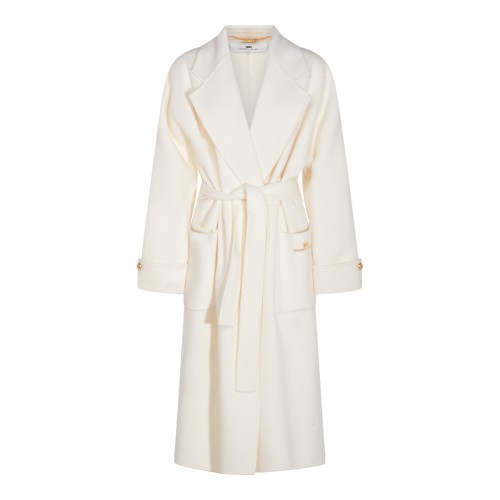 WHITE WOOL COAT