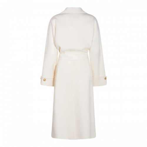 WHITE WOOL COAT