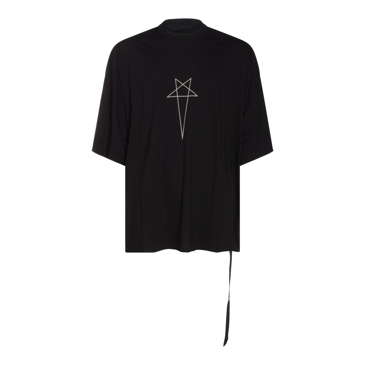 BLACK COTTON TOMMY T-SHIRT