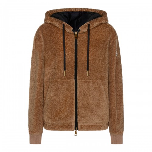 BROWN COTTON SWEATSHIRT