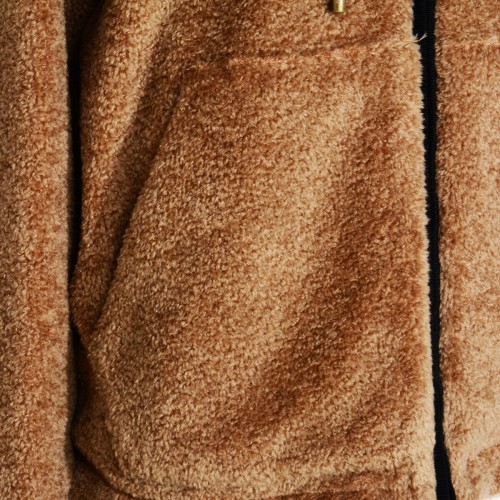 BROWN COTTON SWEATSHIRT
