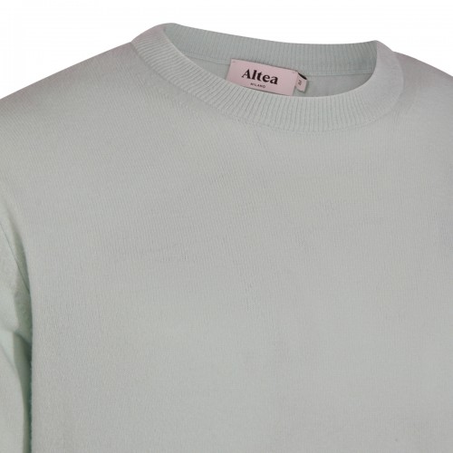 LIGHT BLUE WOOL KNITWEAR