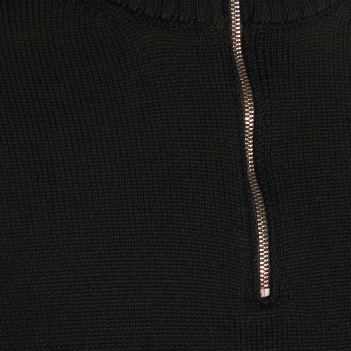 BLACK WOOL KNITWEAR