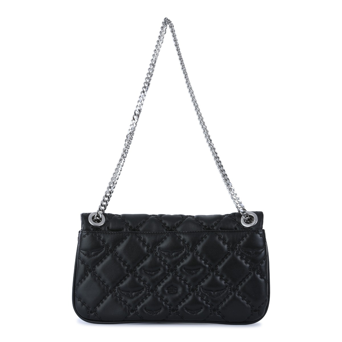 BLACK LEATHER ROCK II SHOULDER BAG