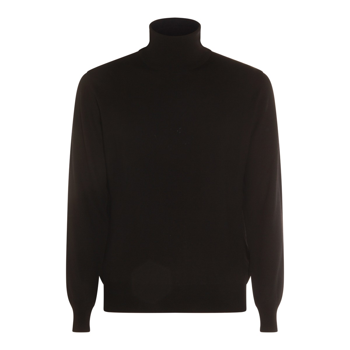 BLACK WOOL KNITWEAR