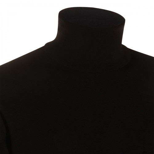 BLACK WOOL KNITWEAR
