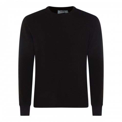 DARK BROWN WOOL KNITWEAR