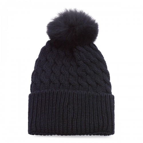 BLACK WOOL HAT