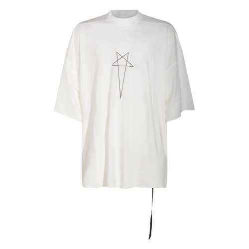 WHITE COTTON TOMMY T-SHIRT