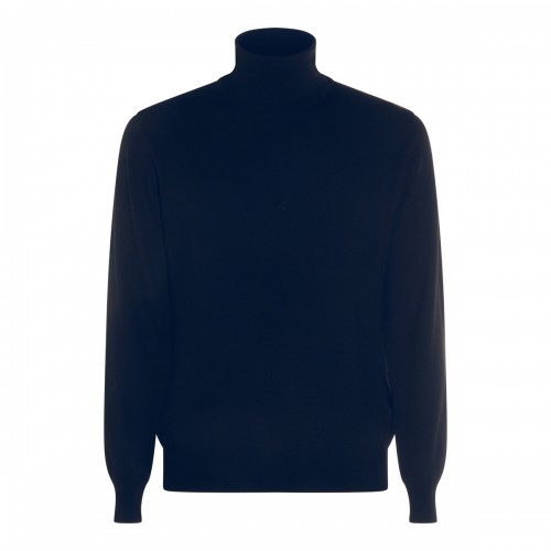 NAVY WOOL KNITWEAR