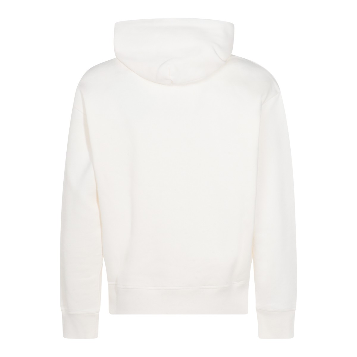 WHITE COTTON SWEATSHIRT