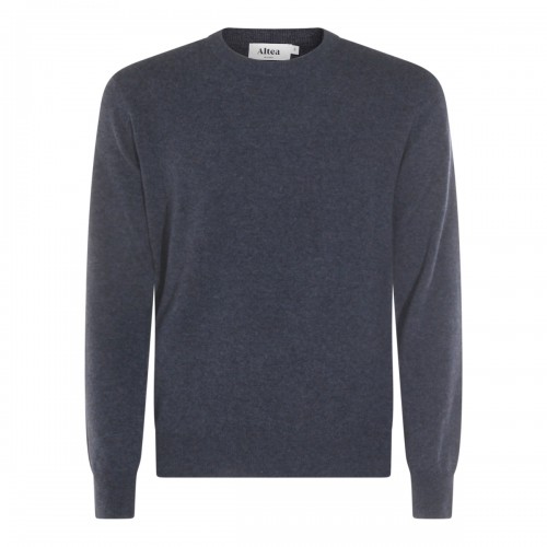 BLUE WOOL KNITWEAR