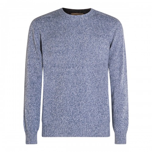BLUE WOOL KNITWEAR