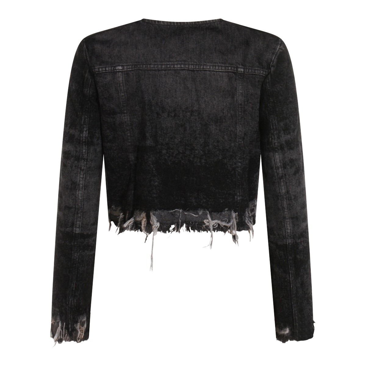 BLACK COTTON DENIM JACKET