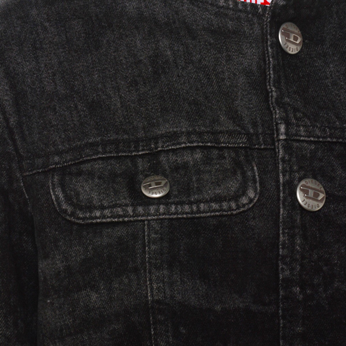 BLACK COTTON DENIM JACKET