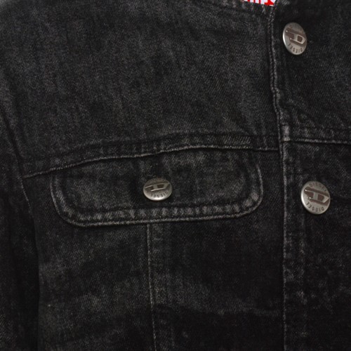 BLACK COTTON DENIM JACKET
