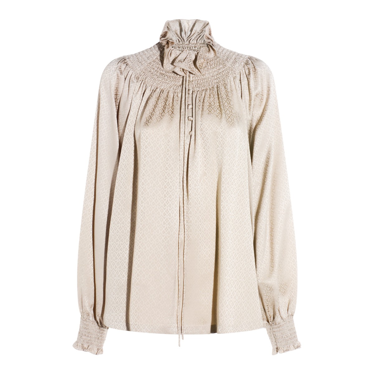 BEIGE SILK SHIRT