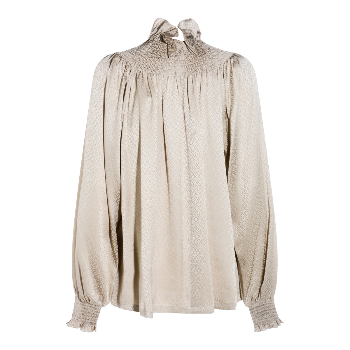BEIGE SILK SHIRT