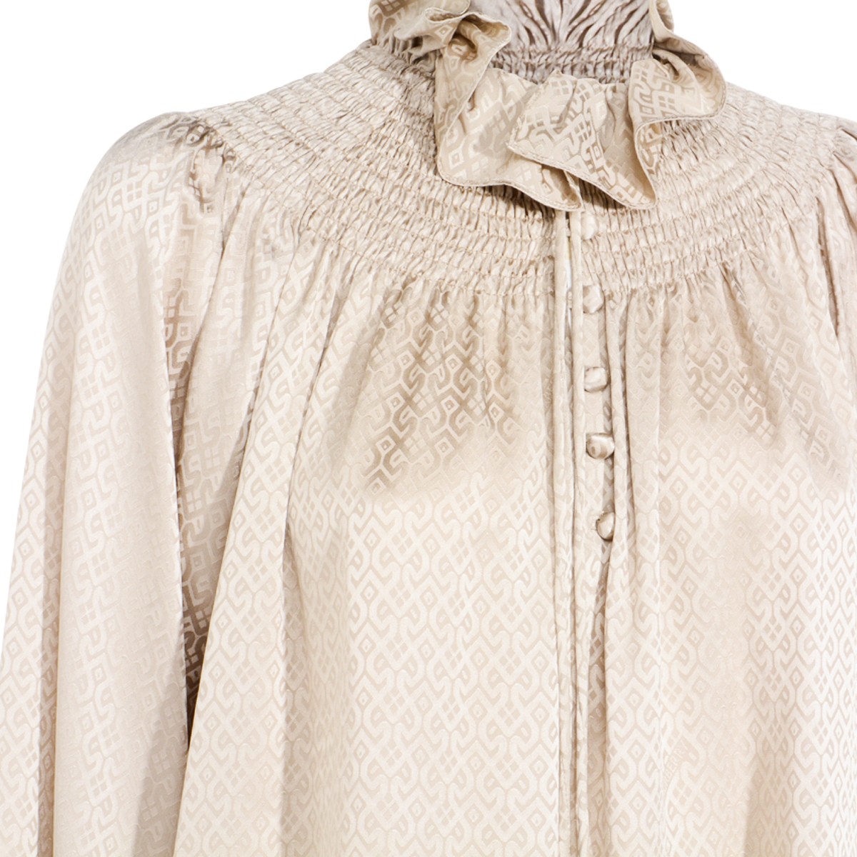 BEIGE SILK SHIRT