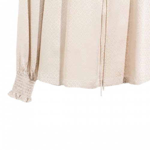 BEIGE SILK SHIRT