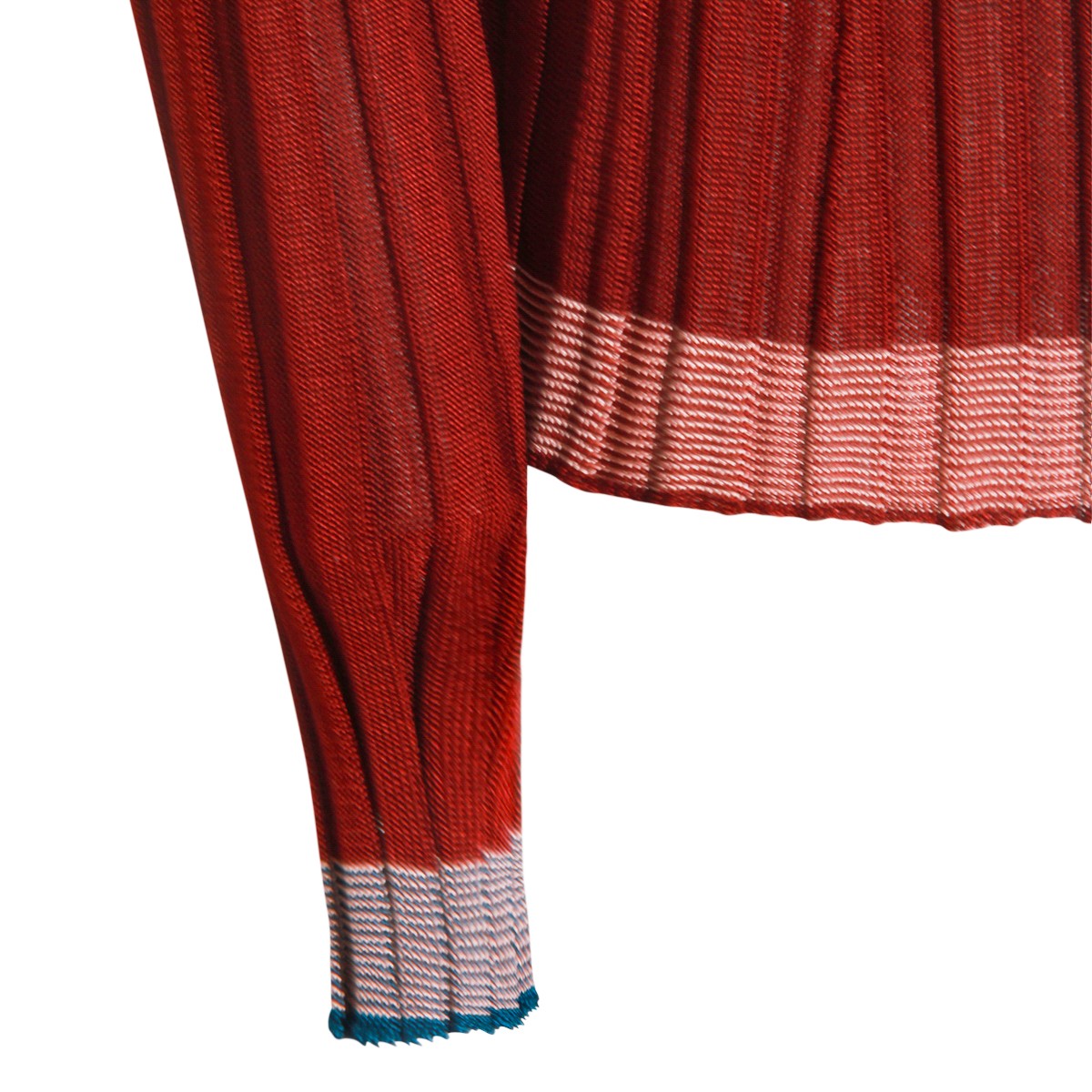 RED VISCOSE POLO SHIRT