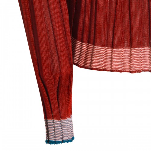 RED VISCOSE POLO SHIRT