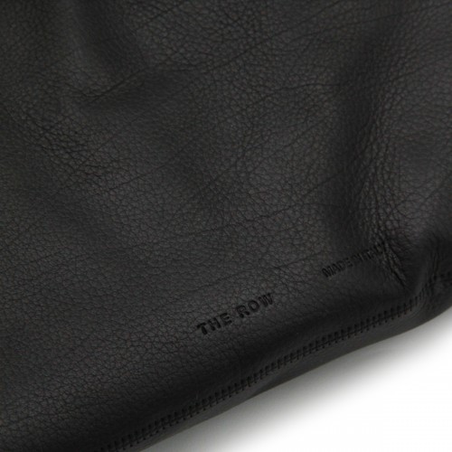 BLACK LEATHER BIDLE SMALL SHOULDER BAG