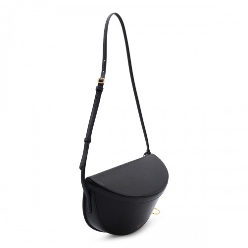 BLACK LEATHER CROSSBODY BAG 2
