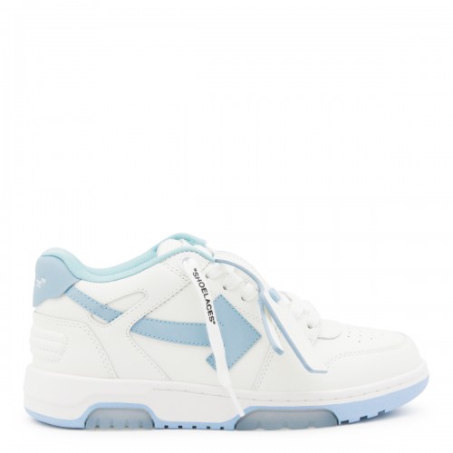 WHITE AND LIGHT BLUE OUT OF OFFICE SNEAKERS