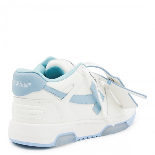 WHITE AND LIGHT BLUE OUT OF OFFICE SNEAKERS