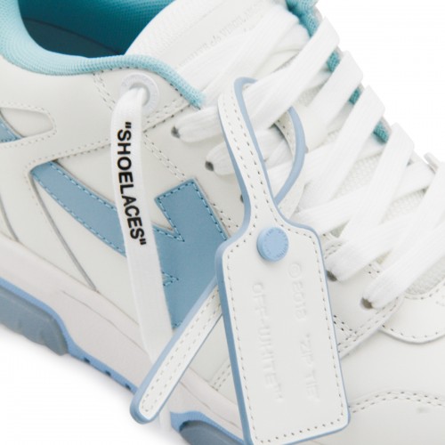 WHITE AND LIGHT BLUE OUT OF OFFICE SNEAKERS