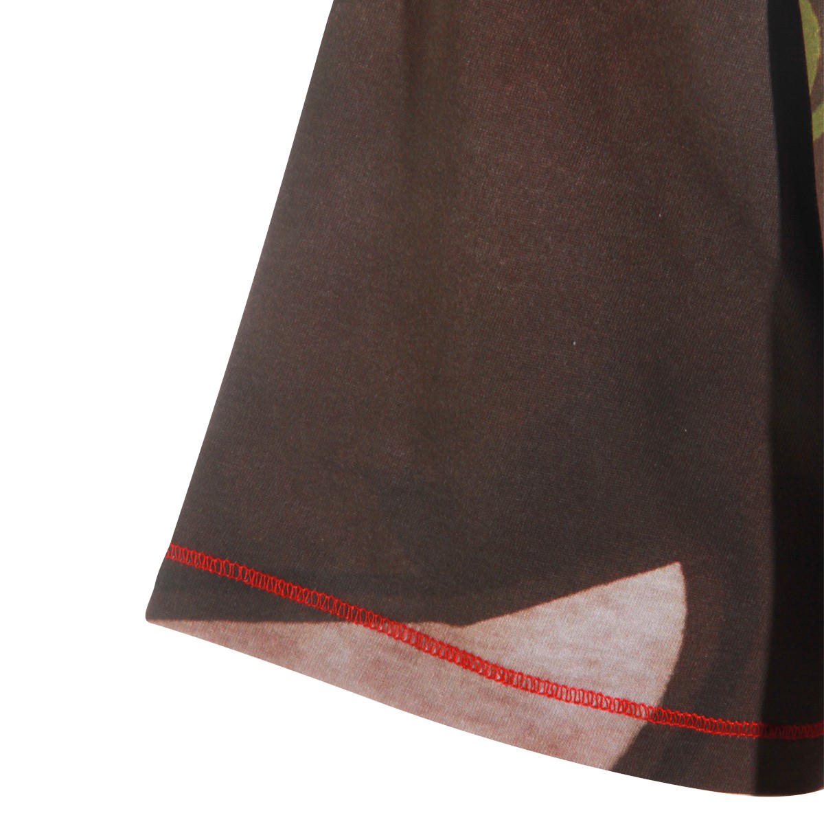 BROWN COTTON T-SHIRT