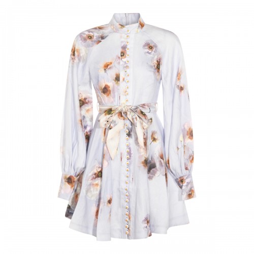 LILAC COTTON MINI DRESS