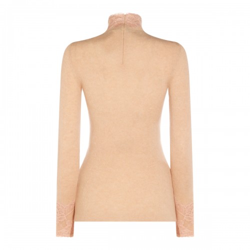 BEIGE COTTON KNITWEAR