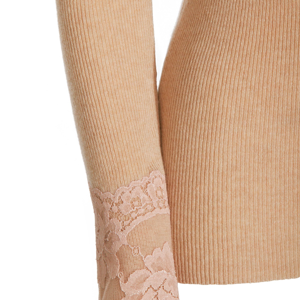 BEIGE COTTON KNITWEAR