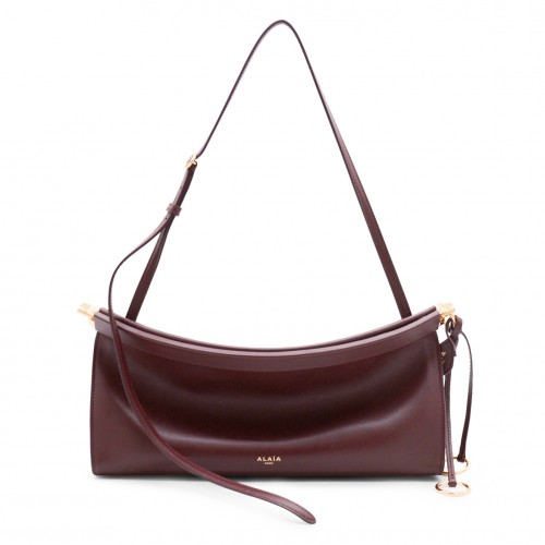 RED LEATHER EAST WEST MEDIUM CROSSBODY BAG