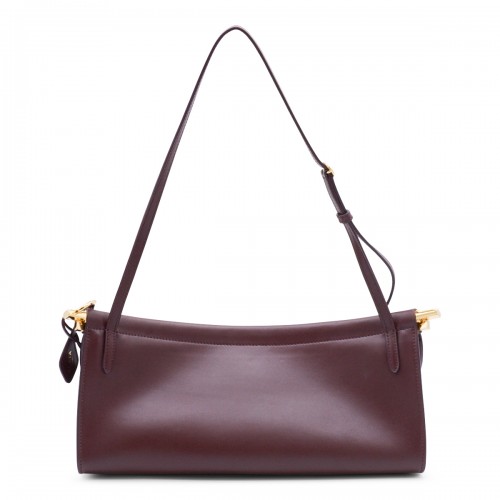 RED LEATHER EAST WEST MEDIUM CROSSBODY BAG
