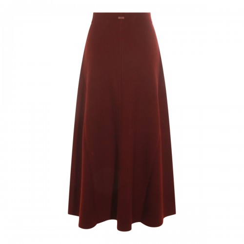 DARK RED GIBERNA WOOL SKIRT