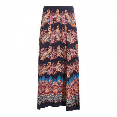 MULTICOLOR SILK SKIRT
