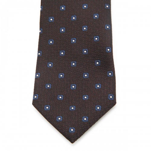 BROWN SILK TIE 2