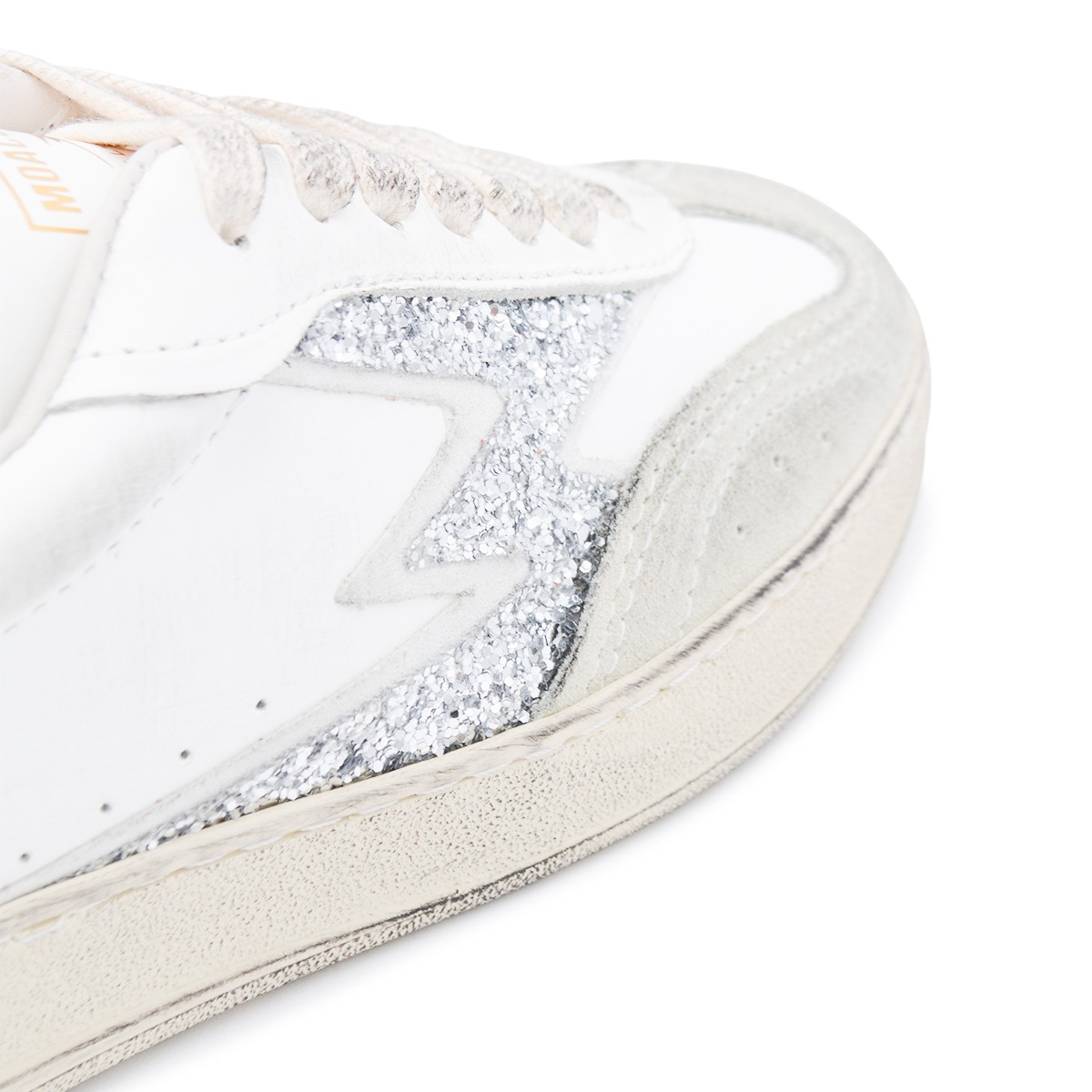 SILVER AND WHITE SNEAKERS